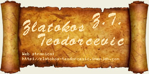 Zlatokos Teodorčević vizit kartica